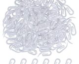 Cintre de rideau crochet de rideau clip de rideau Crochet et pince à bûches 48 pièces Irisfr（blanche） 9157039563554 RIS-f00393