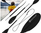 Kesser - Rame | Pagaie double | en 4 parties pour canoë, kayak, Pagaie pour planche de stand-up paddle, 228 cm, aluminium ; super légère, pour canot  NEW-16891