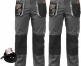 Kapriol - Lot de 2 Pantalons de travail avec renforts SMART gris-noir + Ceinture Taille: XL  131707x2/25037