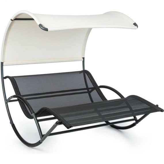 Blum - The Big Easy chaise longue à bascule noir, imperméable 350kg max. anti uv 4260509689298 4260509689298