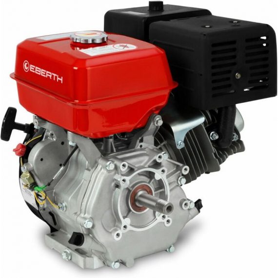 Eberth - 13 HP 9,56 kW Motor de gasolina estacionario motor de kart motor de accionamiento motor de repuesto (eje de 25 mm Ø, P-Shaft, protección de 4260307357016 GW3-ER389-P25
