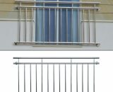 Ecd Germany - Garde-corps balcon à la française balustrade 225 x 90 cm en acier inoxydable 4251171824421 299040305