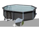 Kit piscine composite Avant-Garde ovale 5,24 x 3,86 x 1,24 m + Bâche hiver - GRÉ 7061289750935 KPCOV52D-CIKPCO52