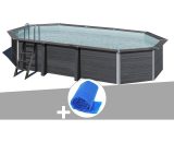 Kit piscine composite Gré Avant-Garde ovale 6,64 x 3,86 x 1,24 m + Bâche à bulles 7061287219632 KPCOV66D-CVKPCO66