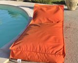 Homemaison - Matelas bain de soleil en microbille Orange 160 x 65 cm - Orange 3664254017237 1078282HM112580