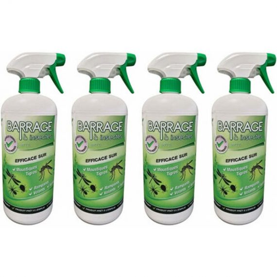 Venteo - Barrage à insectes - Lot de 4 - Efficace contre les insectes, ne tâche pas, sans odeur 3700421913718 3700421913718