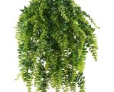 Minkurow - Fougère plantes artificielles plantes suspendues plantes vertes artificielles plantes en plastique pour balcon extérieur en pot mariage 9771353161076 MIN1556