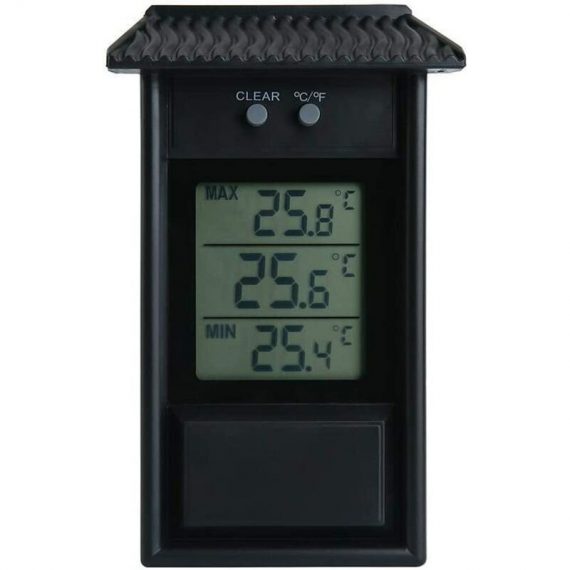 Thermomètre numérique Max-Min pour serre - Pour jardin, terrasse ou serre Guazhuni (Noir) 9118458001447 GUAnLB-003224