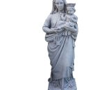 Statue classique en pierre reconstituée Vierge del Carmen 20x20x80cm. 8435653112961 FR7346