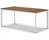 Table de jardin - Table 180 cm - Aluminium blanc et Plateau Eucalyptus FSC - Atelier BOCARNEA 3451571031837 TABATELIERBL180