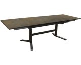 Proloisirs - GALLEO TABLE 200 ALU/FUNDERMAX HPL - GRAPHITE/CAVE 3700103093349 3700103093349