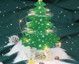 Sapin de Noel Artificiel Mini Arbre de Noël et Lumières de corde Miniature Decoration Table Intérieur Mini Vert Arbres Ornements Arbres de table pour 9784267172953 RBD017428myl