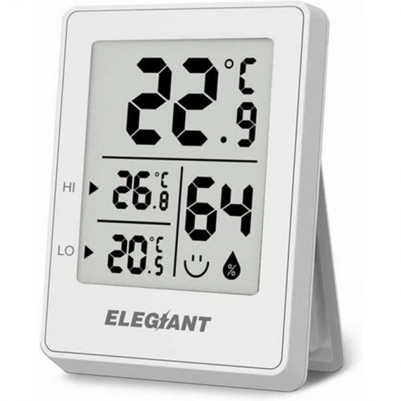 Elegiant EOX-3301 Megnet Hygromètre interieur numérique Thermomètre Capteur d'humidité et de température (blanc) Jmax 9394822901753 JMP6157832
