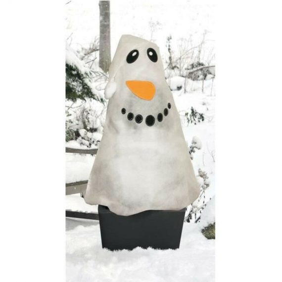 Voile d'hivernage décoré Bonhomme de neige - Blanc - Vilmorin 3002213356292 VIL3182670275227