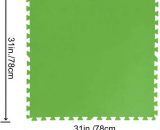 BESTWAY Lot de 9 Dalles de protection de sol en mousse vert 78 x 78 cm ép 4 mm (tapis de sol pour piscine hors sol ou spa gonfl 3004076142289 BES6942138982879