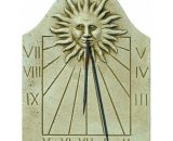 Anaparra - Cadran solaire FACE AU SOLEIL en pierre reconstituée 3X32X42cm. 8435653108759 299M