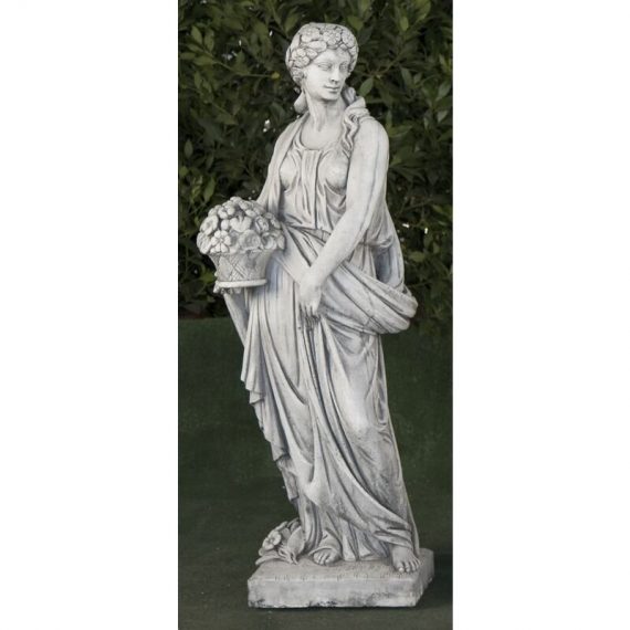 Statue classique en pierre reconstituée Printemps 31x37x128cm. 8435653112312 6508