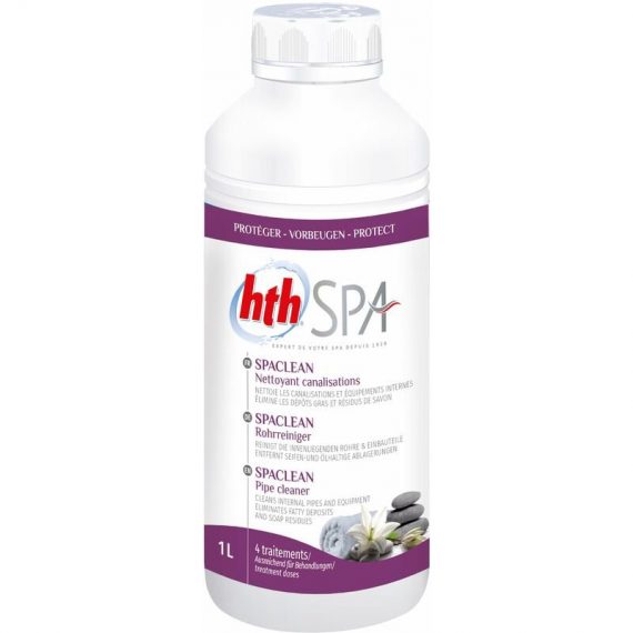 HTH - Spa SPACLEAN Liquide - Nettoyant canalisations - 1L - 00251461 3521686010888 00251461-001