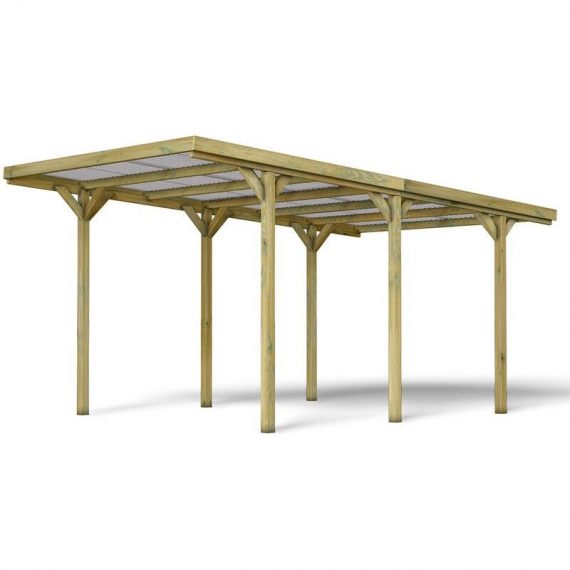 Forest Style - Carport bois 1 voiture Jean - 14,2m² - Forest-Style 3598740049191 3598740049191
