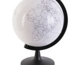 Jouet éducatif - Globe terrestre rotatif à colorier - Diam. 15 x 21 - Blanc 3665549047779 701699