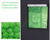 Tentes de croissance de plantes hydroponiques amovibles à usage domestique avec fenêtres - 80*80*160cm  MA_G26000707