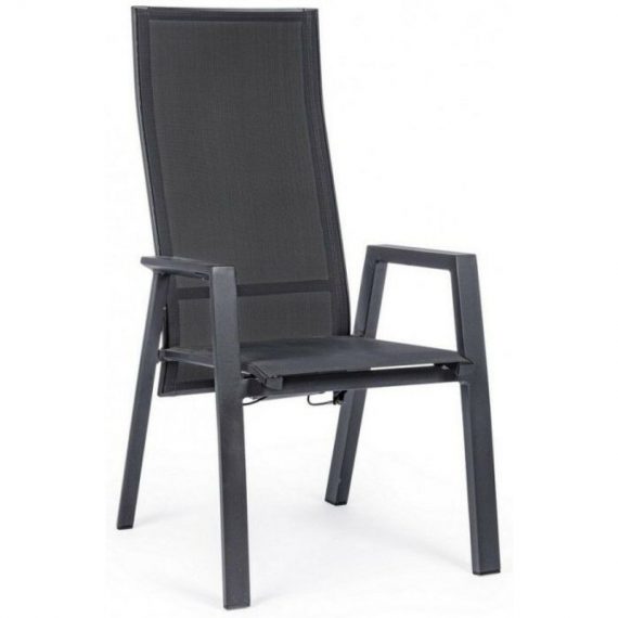 Chaise d'extérieur en aluminium avec accoudoirs inclinables 8051836346536 663044
