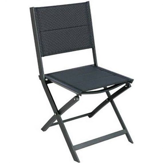 Chaise pliante Allure poivre et graphite Hespéride - Graphite - Poivre et graphite 3560238902875 20595_11055