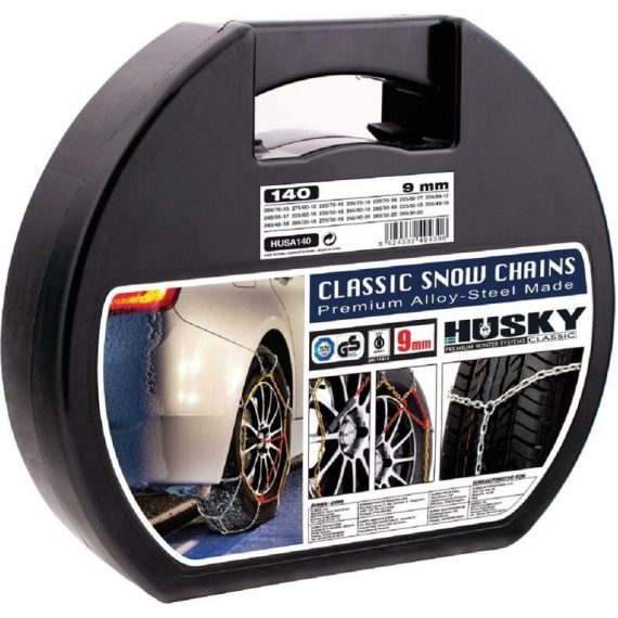 HUSA140 - 2 Chaines a neige 9mm compatible avec pneu 15 16 17 18 19 20 pouces - Husky Advance 8424332494306 641675