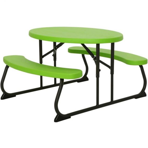 Table Pique-Nique Ovale pour enfants, verte - Lifetime 841101005804 60132