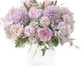 Fleurs artificielles, faux bouquet de pivoine en soie hortensia décor oeillets en plastique arrangements floraux réalistes décoration de mariage 9471665611541 XDA06088