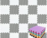 Puzzle Tapis Mousse Bebe - Idéal pour Les Tapis De Jeux Enfant,18 Dalles(30 * 30 * 1cm), Blanc & Gris 9771353042818 GBTG01591
