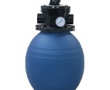 Nova - Filtre de sable pour piscines avec 4 positions bleues 300 mm Filtre à sable pour piscine avec vanne 4 positions Bleu 300 mm 7436300997963 92246