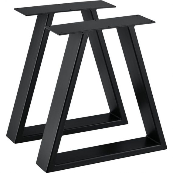 3 jambes de table en métal triangulaire Protéger en solo 40x10x40 cm différentes couleurs Couleur : noir 7423744927922 65541996pxl