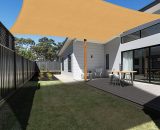 Voile d'ombrage Rectangulaire 2x3m Sable, Auvent Imperméable UV Protection pour Jardin Terrasse Extérieur Patio Piscine avec Corde Libre 9771353057546 GBTG02414