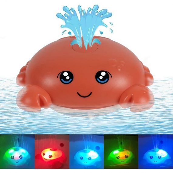 Benobby Kids - Crabe bébé jouets de bain allumer arroseur eau baignoire jouets pour les tout-petits enfants vaporiser bain d'eau jouet pour garçons 5561973831435 Y0004-FR1-K0004-220412-054