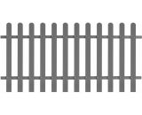 Barrière décoratif WPC Staccionato pour le gris du jardin Dimensions différentes Taille : 200x100 cm 7423746846870 42820