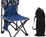 Rosier - Chaise de camping pliante légère et durable avec porte-gobelet - Idéale pour le camping, les pique-niques, le jardin, les voyages en 9466991754666 VERsXX-007612