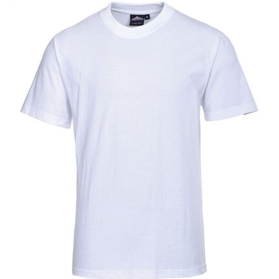 Tee shirt de travail Portwest Turin 100% coton Blanc xl - Blanc 5036108095131 67843