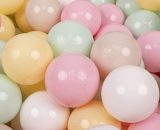 700 Balles/7Cm Balles Colorées Plastique Pour Piscine Enfant Bébé Fabriqué En EU, Beige Pastel/Jaune Pastel/Blanc/Menthe/Rose Poudré - beige 5905054804732 5905054804732