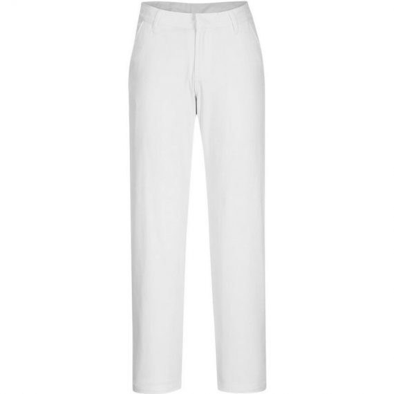 Portwest - Pantalon femme Chino slim couleur : Blanc taille 32 5036108362738 S235WHR32