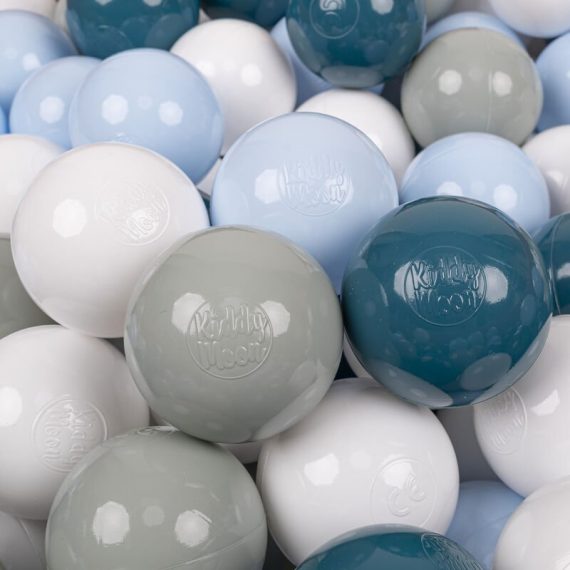 700 Balles/7Cm Balles Colorées Plastique Pour Piscine Enfant Bébé Fabriqué En EU, Turquoise Foncé/Vert De Gris/Bleu Pastel/Blanc - turquoise 5905054804343 5905054804343