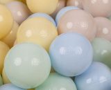 700 Balles/7Cm Balles Colorées Plastique Pour Piscine Enfant Bébé Fabriqué En EU, Beige Pastel/Bleu Pastel/Jaune Pastel/Menthe - beige pastel/bleu 5905054804701 5905054804701
