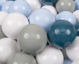 50 Balles/7Cm Balles Colorées Plastique Pour Piscine Enfant Bébé Fabriqué En EU, Turquoise Foncé/Vert De Gris/Bleu Pastel/Blanc - turquoise 5905054804336 5905054804336
