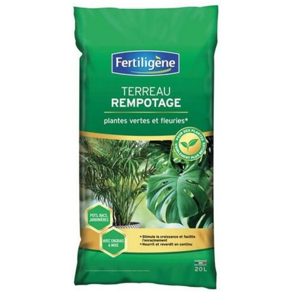 Fertiligene - Terreau rempotage Fertiligène plantes vertes 20L /nc 3121970177817 410870
