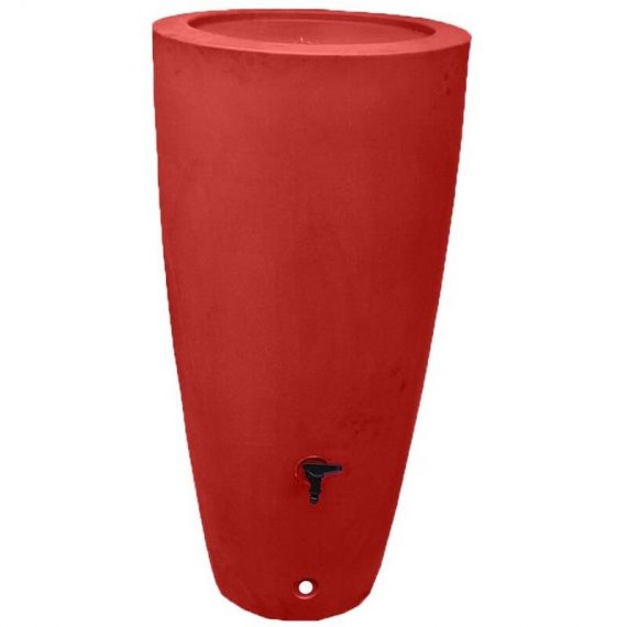 Plast'up Rotomoulage - pot conique recuperateur eau de pluie aerien r&c 200L-Rouge-121cm - Rouge 36336945029 F92025RO