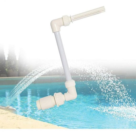 Fontaine de piscine en forme de cascade - SL.GT Spray de refroidissement hors sol - Hauteur de pulvérisation réglable - Pour la plupart des jets de 9466991276328 COPG-006736