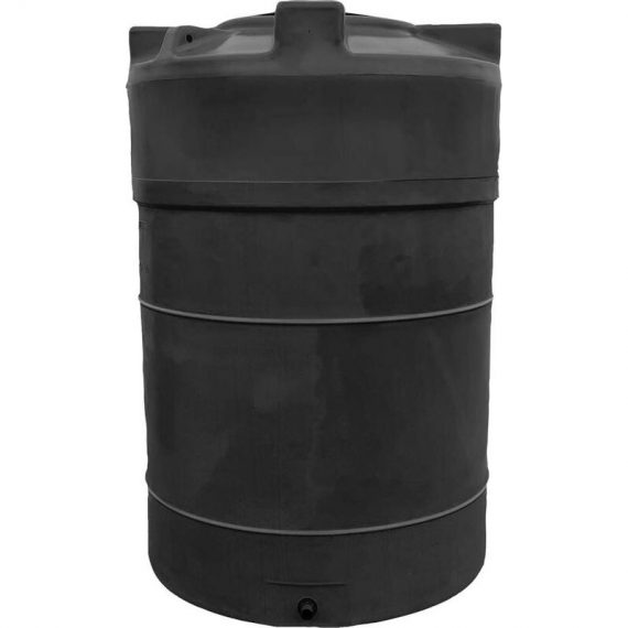 Plast'up Rotomoulage - cuve de stockage eau 2000 VERTICALE-Noir-160cm - Noir 750122554652 F12084N