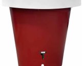 Plast'up Rotomoulage - carre de plantation recuperateur eau de pluie aerien lluvia 420L-Rouge Blanc-100cm - Rouge Blanc 34966360885 F92038ROB
