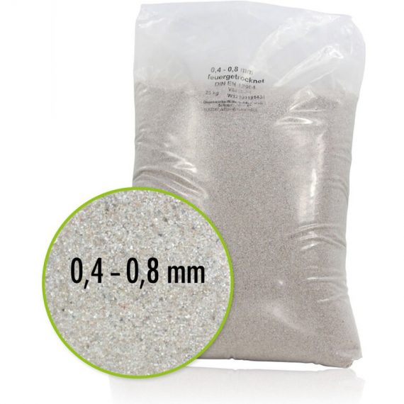 25 kg de sable de quartz pour filtre de sable 0,4 - 0,8 mm 4250463121477 25051000