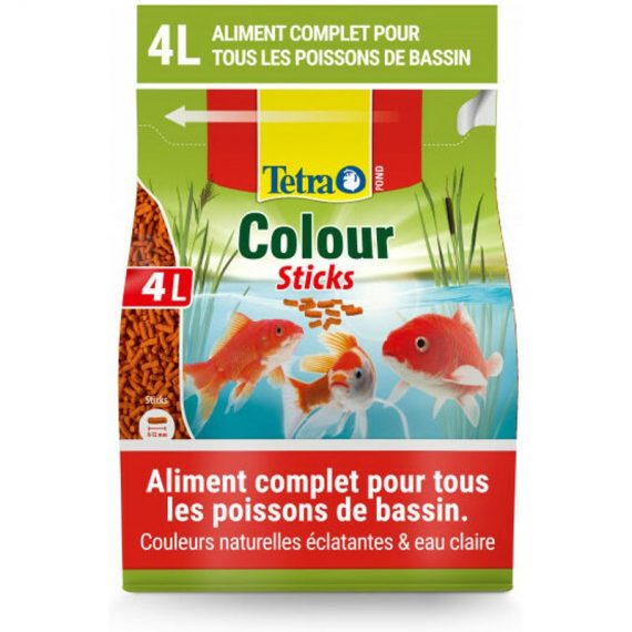 Alimentation Pond Colour Sticks pour poissons de bassin Contenance 4 litres - Tetra 4004218170148 4004218170148